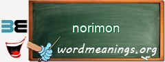 WordMeaning blackboard for norimon